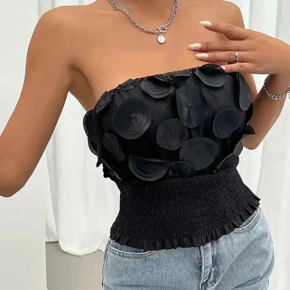 Shirred Tube Top - Picture 4 of 6